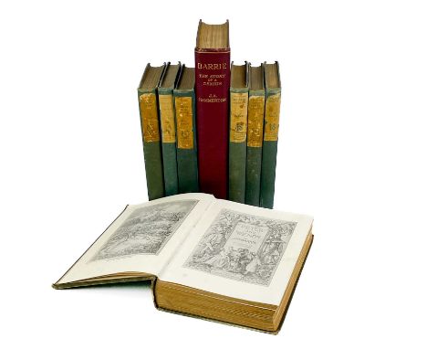 Seven works by J. M. Barrie, including 'Peter and Wendy'. 'Peter and Wendy,' first, second and third edition, illustrated by 