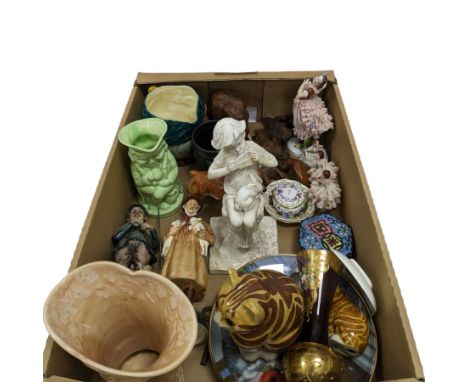 A selection of collectables: cased gentleman's overnight items; framed  sailors knots; binoculars; bu
