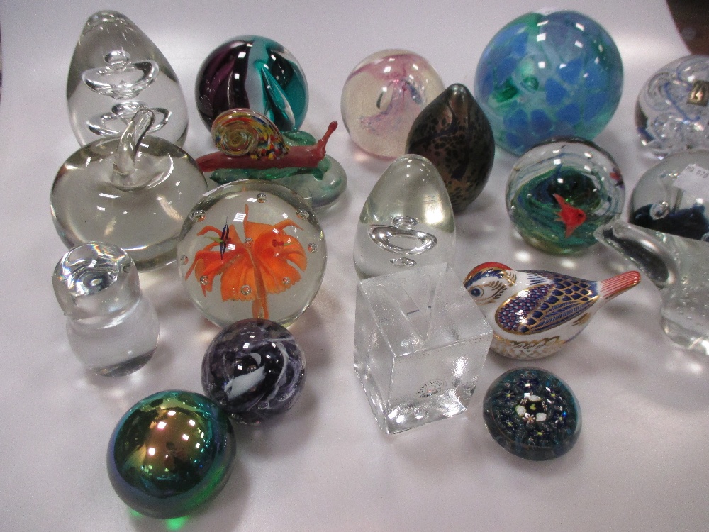 Various Caithness paperweights and others including Derby in Cheffins