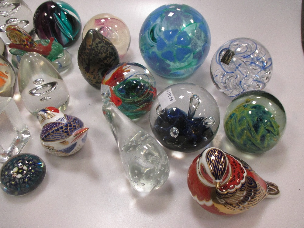 Various Caithness paperweights and others including Derby in Cheffins