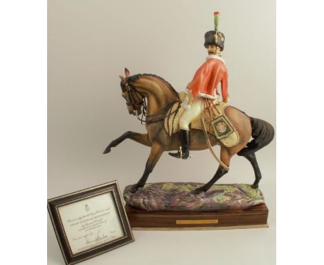 A Royal Worcester limited edition model, Prince Eugene de Beauharnais, from the Famous Military Commanders Series, modelled b