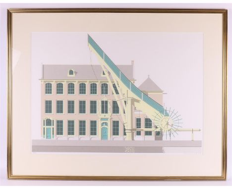 Dumas, Peter (Rotterdam 1944) "City crane", signed in full in potless l.r. and '97, silkscreen / paper n r 34/50, h 55 x w 75
