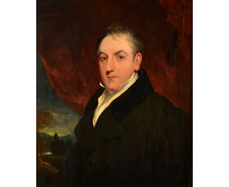 Circle of Sir Thomas Lawrence, Portrait of Sir Felix Booth (1775-1850), oil on canvas, 75cm x 62cm. Illustrated.
