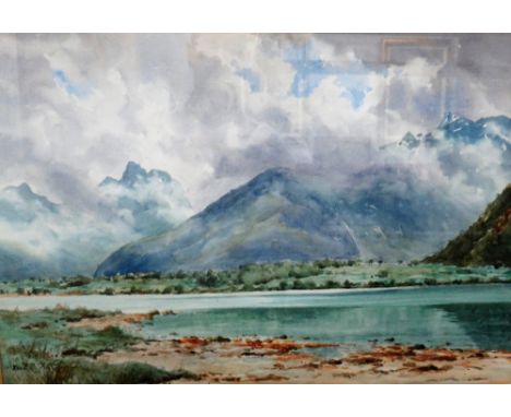 Frederick R. Fitzgerald (1897-1938), The Romsdal, Naes; Bejteln, Naero Fjord, a pair, watercolour, both signed, each 37cm x 5