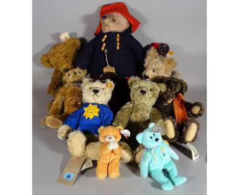 Toys comprising; mainly teddy bears including Paddington and Steiff, (qty). 