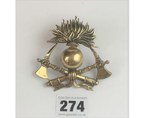 Firemans’ helmet badge