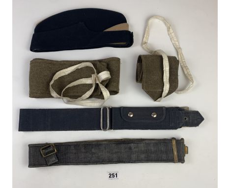 Military Hat, belts and sashes