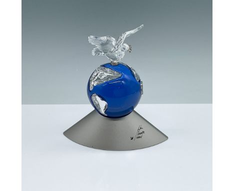 This Limited Edition Swarovski Crystal Planet figurine, released in 2000 to commemorate the new millennium, was designed by A