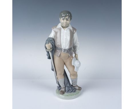 This LladrÃƒÂ³ porcelain figurine features Sancho Panza, the beloved companion of Don Quixote, in a detailed and elegant depi