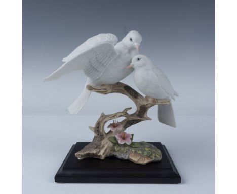 A finely crafted Maruri porcelain sculpture titled Wings of Love, designed by Ito, Maruri Studios premiere master artist. Thi