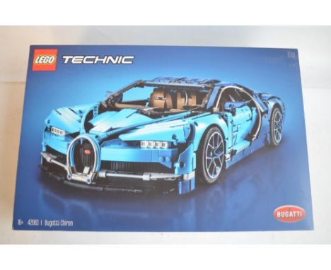 Unbuilt Lego Technic 42083 1/8 scale Bugatti Chiron, bags unopened/factory sealed, box in excellent condition