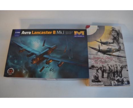 Two unstarted 1/48 scale WW2 themed plastic model kits to include a Hong Kong Models Avro Lancaster BMk.I and Eduard limited 