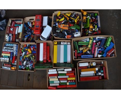 Extensive collection of unboxed model vehicles, mostly diecast, qty, 12 boxes, all A/F