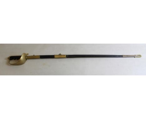 Rare Italian Air Force Dress Sword. Finely decorated blade, coats of arms, eagle, floral design, rope, and Bi-plane. Wood gri