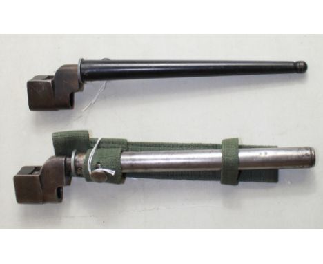 WWII Enfield Mk 2 Bayonet scabbard. WWII Enfield Bayonet with scabbard and webbing frog