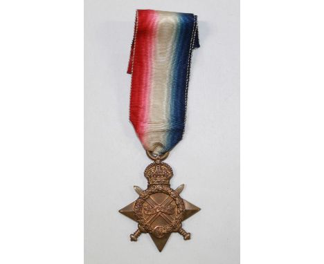 Mons Star. To 13804 Pte W. Podmore, N. Staff R. 1914-1918 War Medal, Victory Medal. To29926 Pte J.T. Podmore, Manchester Regi