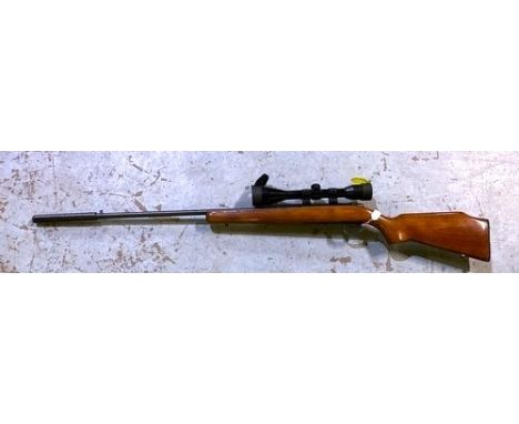 Section 1 License Required - Remington .22 LR bolt action rifle fitted with sound moderator and scope, serial no. 1288007