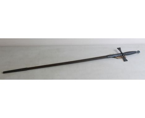 C19th century Victorian Masonic ceremonial sword with scabbard. Blade L71cm