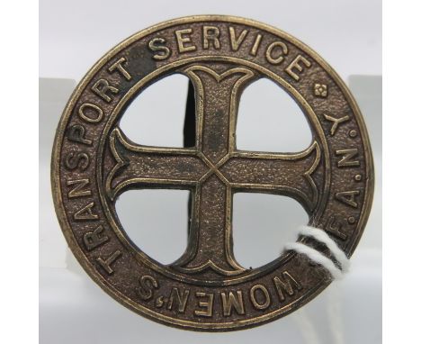 WWII Womans Transport Corps cap badge, First Aid Nursing Yeomanry. P&amp;P Group 1 (£14+VAT for the first lot and £1+VAT for 