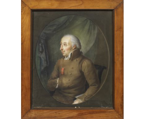 (Tätig um 1800)Porträt von Wilhelm Comte de Forbach Freiherr von ZweybrückenFein gemaltes, repräsentatives, höfisches Brustpo