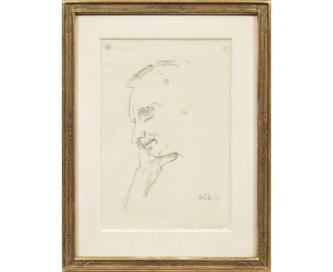 (1880 Prag - 1934 Berlin)"Porträt: Hans Wolff". OriginaltitelDargestellt ist der Kunsthistoriker, Kunstschriftsteller und Ver