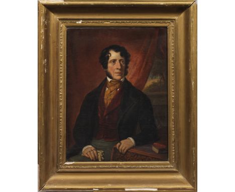 (1815 Nauders - 1894 Wien)Bildnis eines EdelmannesAusdrucksstarkes, für die Zeit des Biedermeier repräsentativ gemaltes Brust