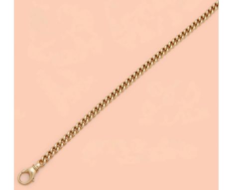 Gelbgold, gest. 585. Gew. ca. 24,22 g.Bracelet in 14 k gold.