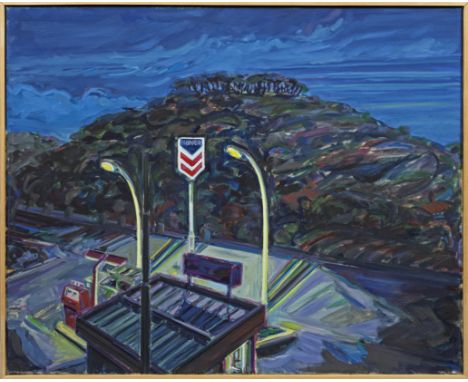 (1940 Dortmund - 2011 Düsseldorf)"Tankstelle". OriginaltitelNeoexpressionistische, 1971 entstandene Arbeit des Künstlers, die