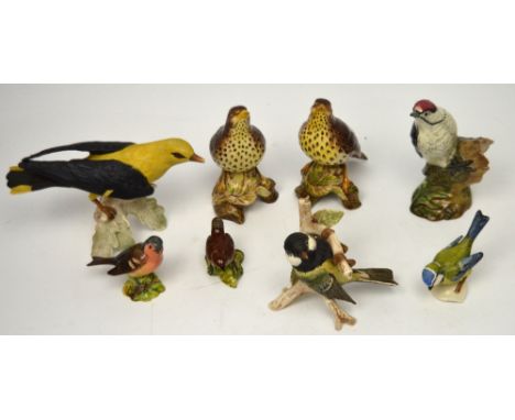 Eight ceramic bird figures by Goebel and Beswick (one af) (8).