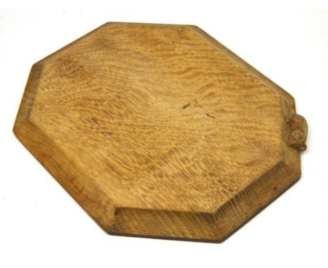 A Robert 'Mouseman' Thompson style cheeseboard, width 31cm.