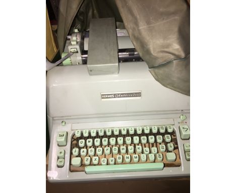 A Vintage Hermes Ambassador BC-1 typewriter  