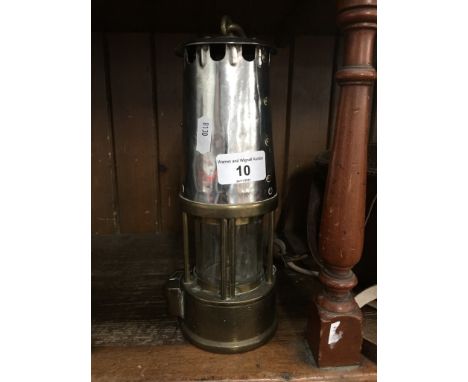 A miner's lamp.  