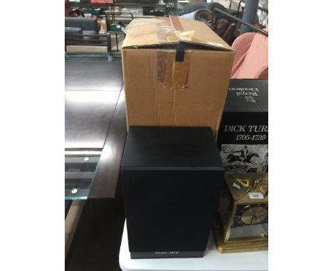 A Warfedale Sub bass 2130 sub woofer with box and a single Warfedale 30.2 speaker.  