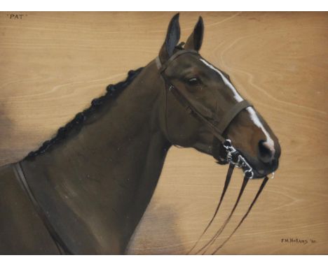 •FRANCES MABEL HOLLAMS (1877-1963) PAT Signed, inscribed with name and dated `40, oil on panel 34 x 45cm. ++ Good condition