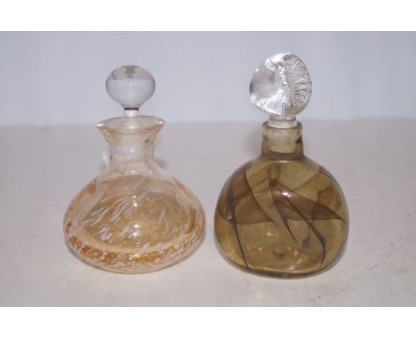 Caithness perfume bottle &amp; 1 other signed perfume bottle 
