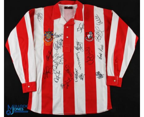 1899-1999 Bournemouth Centenary Football Shirt Squad Multi Signed, long sleeve shirt multi signed with lag, has some marks to