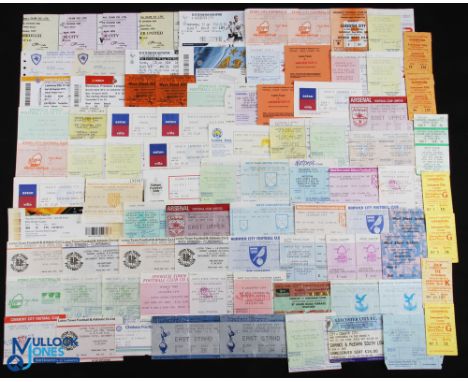 1980-2000 Leicester City Home and Away Football Ticket Stubs, a good selection to include 7 home tickets and 60+ away tickets