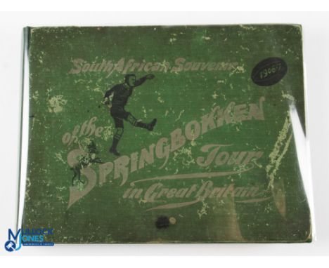 Magnificent, Rare 1906 S Africa Rugby Book, E J L Platnauer's 'Souvenir of the Springboks 1906-7': Lovely, comprehensive, so 