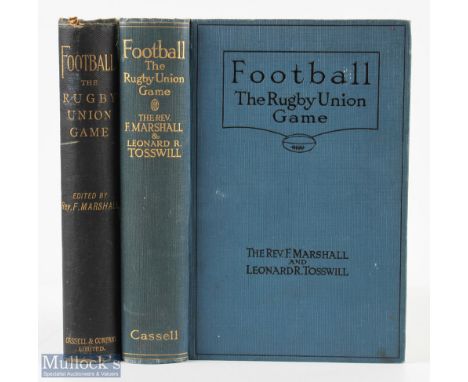 1892 &amp; 1925 Classic Rev Marshall's Football: The Rugby Union Game (2): A lovely 1892 first edition of the 'mother' of all