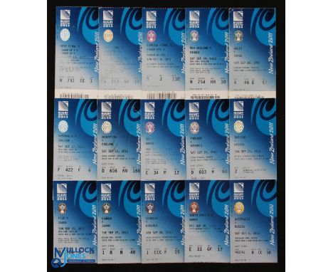 2011 RWC Rugby Ticket Selection (15): Both semis, quarter final at Wellington Oct 9th, plus 12 pool games with all home count