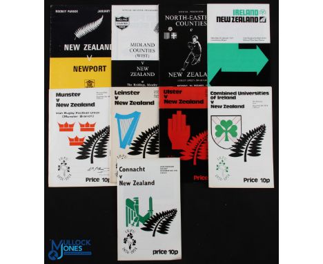 NZ in the British Isles 1970s Rugby Programmes (9): 1972-3 Midland Counties West, NE Counties, Newport &amp; Ireland; 1974 v 