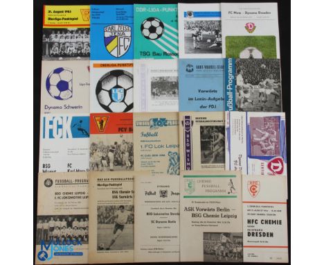 Selection of East Germany club match programmes 1964/65 BSG Chemie Leipzig v ASK Vorwaerts, 1965/66 Dynamo Berlin v BSG Lokom