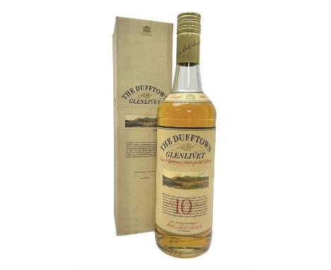 Glenlivet, 10 year old, The Dufftown single malt Scotch whisky, 70cl, 40%, in box
