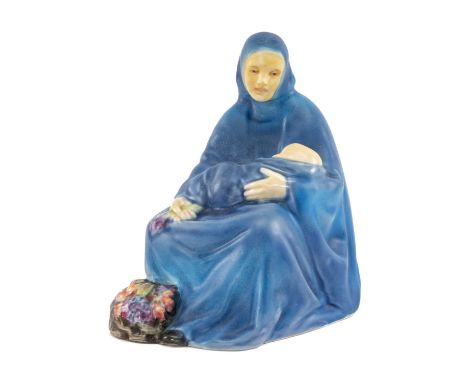 ROYAL DOULTON BONE CHINA FIGURINE 'MADONNA OF THE SQUARE', designed by Phoebe Stabler, HN 14, marked to base and numbered '83