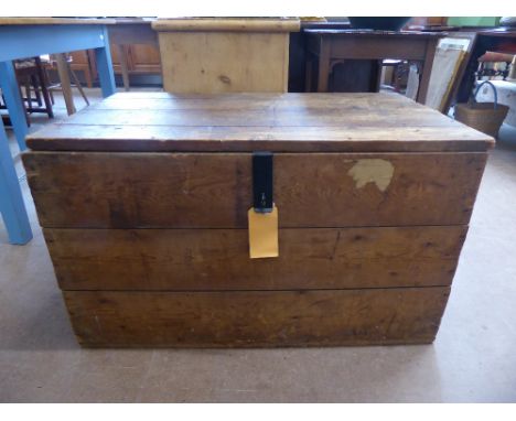 A Vintage Pine Box, approx 92 x 55 x 55 cms.