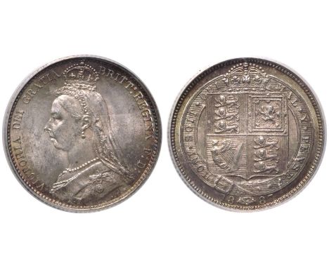 UNITED KINGDOM. Victoria, 1837-1901. Silver Sixpence, 1887. Royal Mint. Jubilee head of Queen Victoria facing left; VICTORIA 