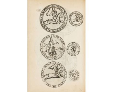 Heraldry.- Seals.- Wree (Olivier de) De seghelen der graven van Vlaendren ende voor-schriften van hunne brieven, title with l