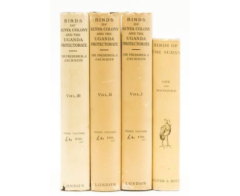 Africa.- Birds.- Jackson (Sir Frederick John) The Birds of Kenya Colony and the Uganda Protectorate, 3 vol., first edition, p