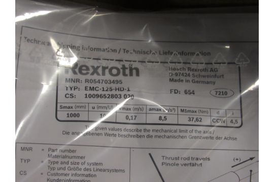 Bosch Rexroth Ag R054703495 Emc 125 Hd 1 Electromechanical Heavy