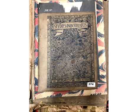 A quantity of mixed folios of prints and lithographs including John Ruskin, and a folio of antique prints and caricatures.